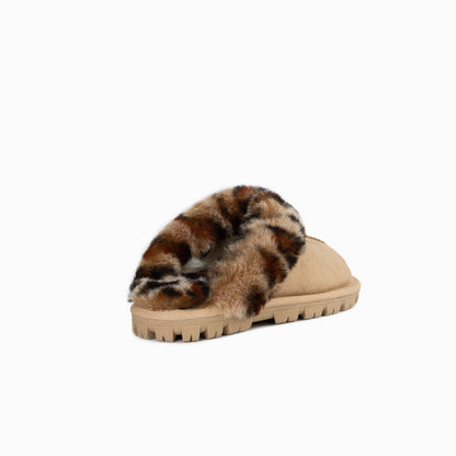 Ugg Kids Coquette Slipper (Leopard Print)(Water Resistant)-Slippers-PEROZ Accessories