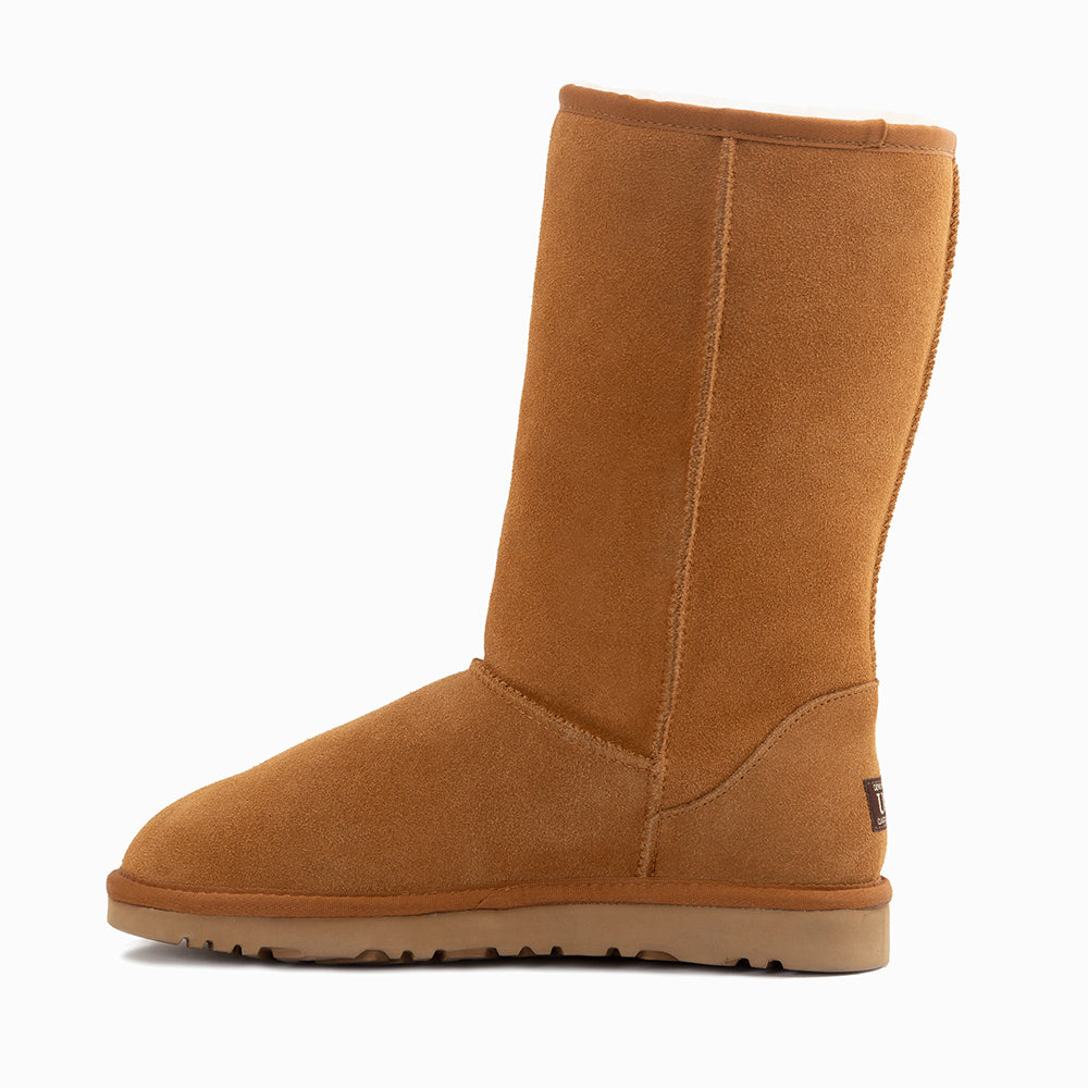 Ugg Boots Genuine Australian Sheepskin Unisex Long Classic Suede-Boots-PEROZ Accessories