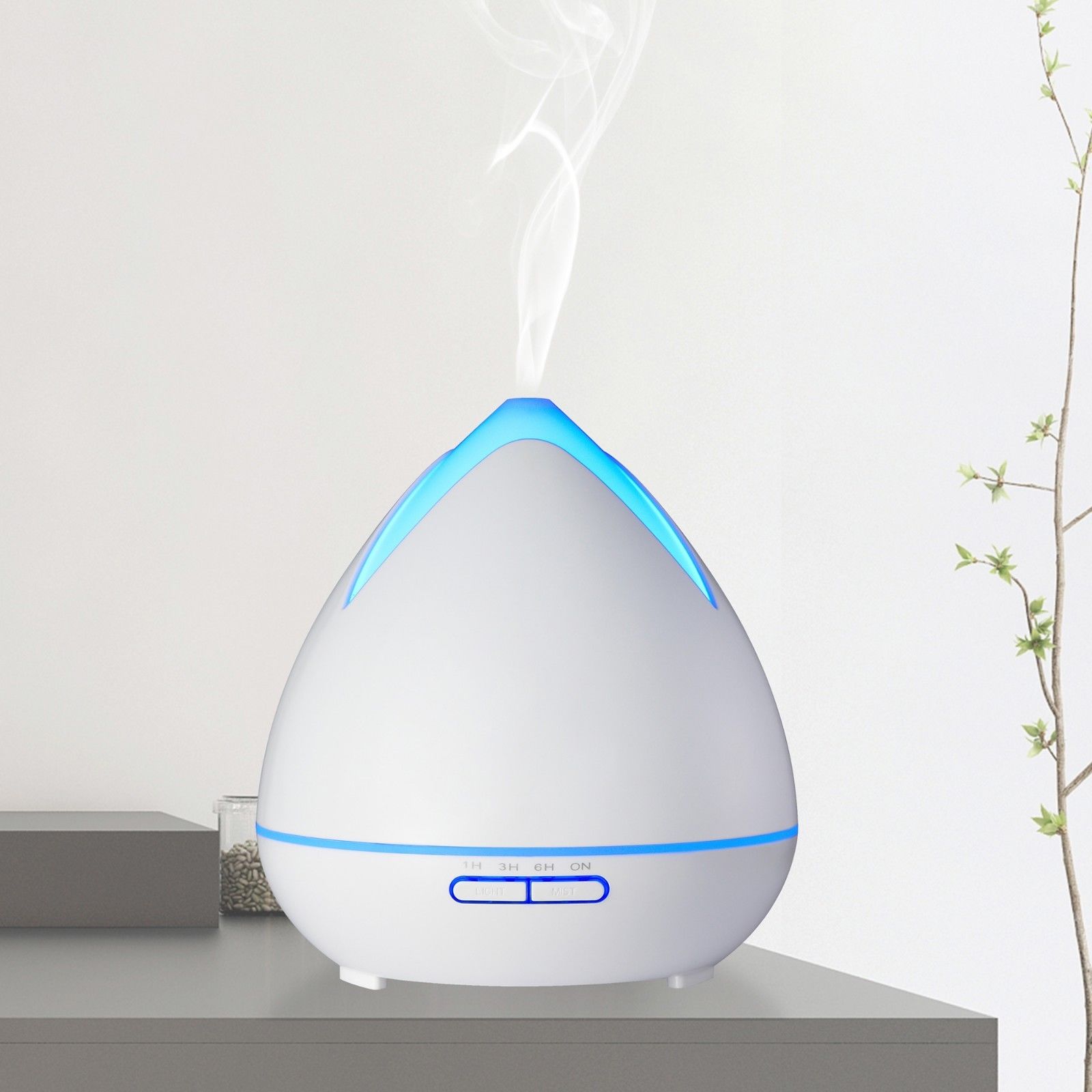 Essential Oils Ultrasonic Aromatherapy Diffuser Air Humidifier Purify 400ML-Home Fragrances-PEROZ Accessories