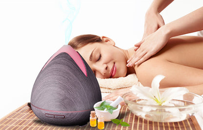 Essential Oils Ultrasonic Aromatherapy Diffuser Air Humidifier Purify 400ML-Home Fragrances-PEROZ Accessories