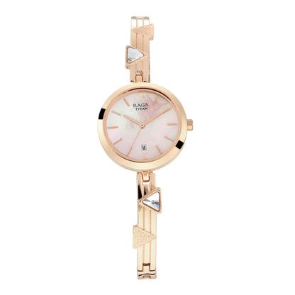 Titan Raga Viva Mother of Pearl Dial Women Watch With Metal Strap-PEROZ Accessories