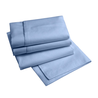 Renee Taylor 1500 Thread Count Pure Soft Cotton Blend Flat &amp; Fitted Sheet Set-Bed Linen-PEROZ Accessories