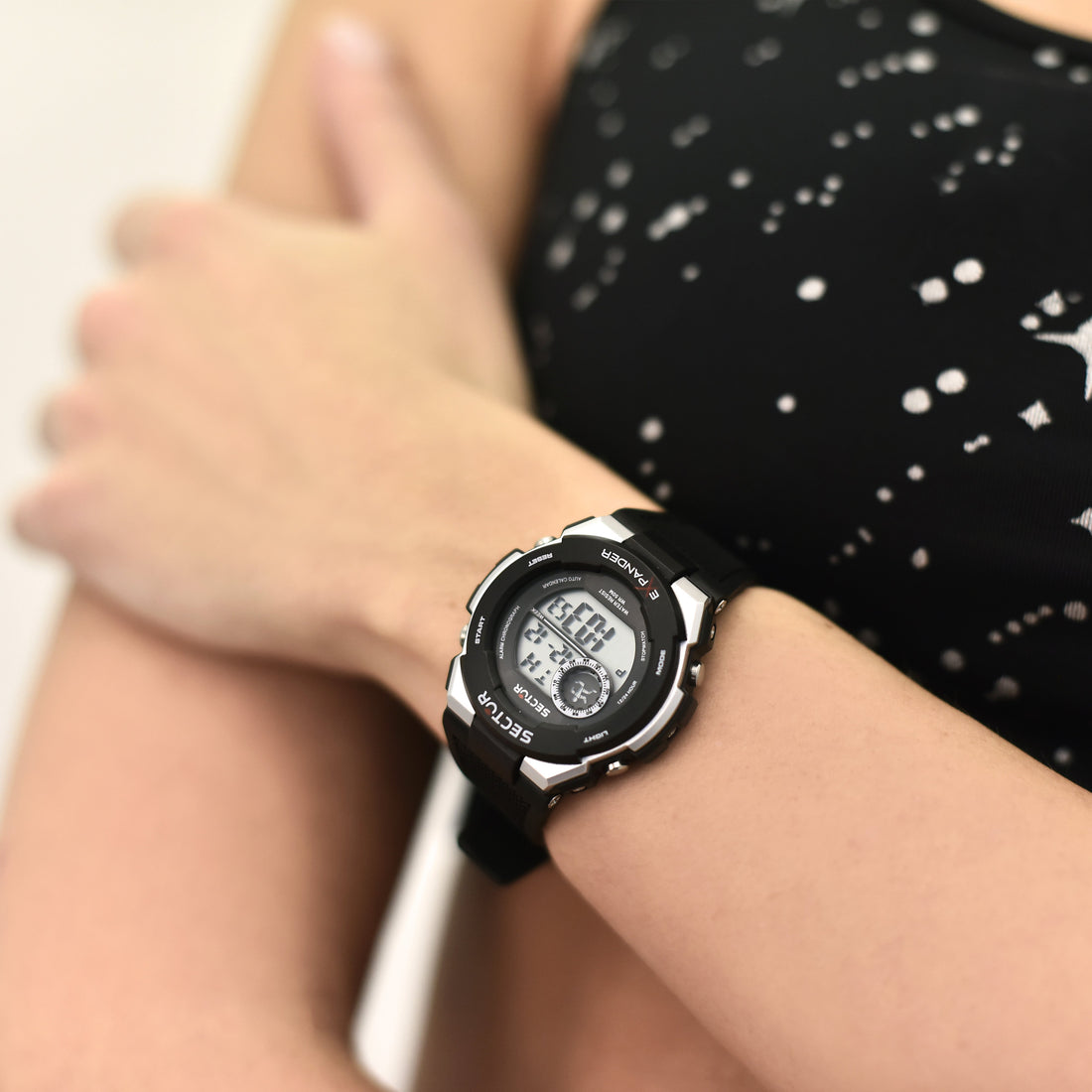 Sector EX-10 Black Digital Watch-PEROZ Accessories