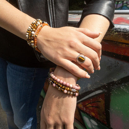 Rebel and Rose Tiger Lily 6mm Bracelet-PEROZ Accessories