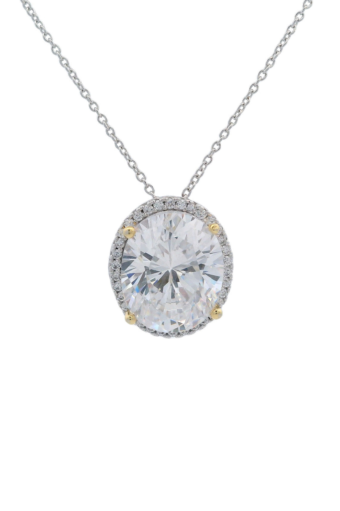 GEORGINI MIDNIGHT VELVET LIMITED EDITION SELENE TWO-TONE MOONLIGHT OVAL PENDANT-PEROZ Accessories