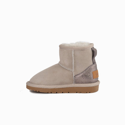 Ugg Kids Classic Mini (Glitz) Boots (Water Resistant)-Kid Boots-PEROZ Accessories
