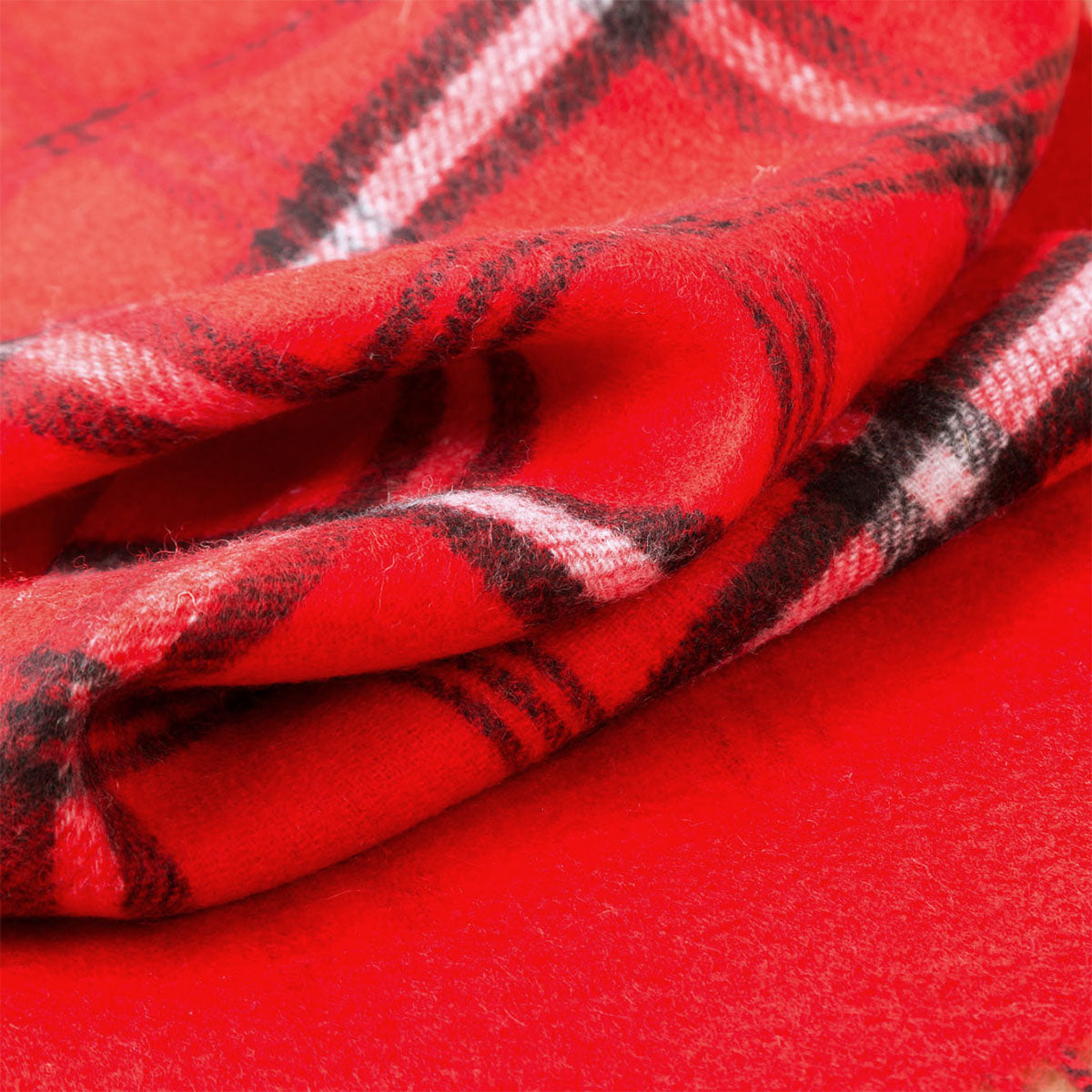 Ugg 100% Australian Merino Wool Reversible Wrap Red-Wrap-PEROZ Accessories