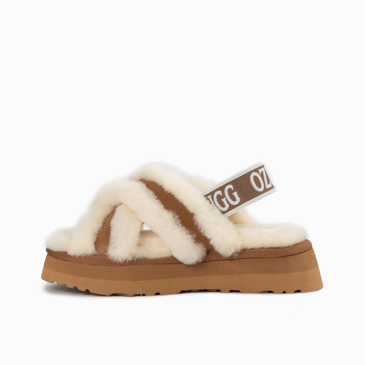 Ugg Adele Platform Slipper(Elastic Backstrap) (Water Resistant)-Slippers-PEROZ Accessories