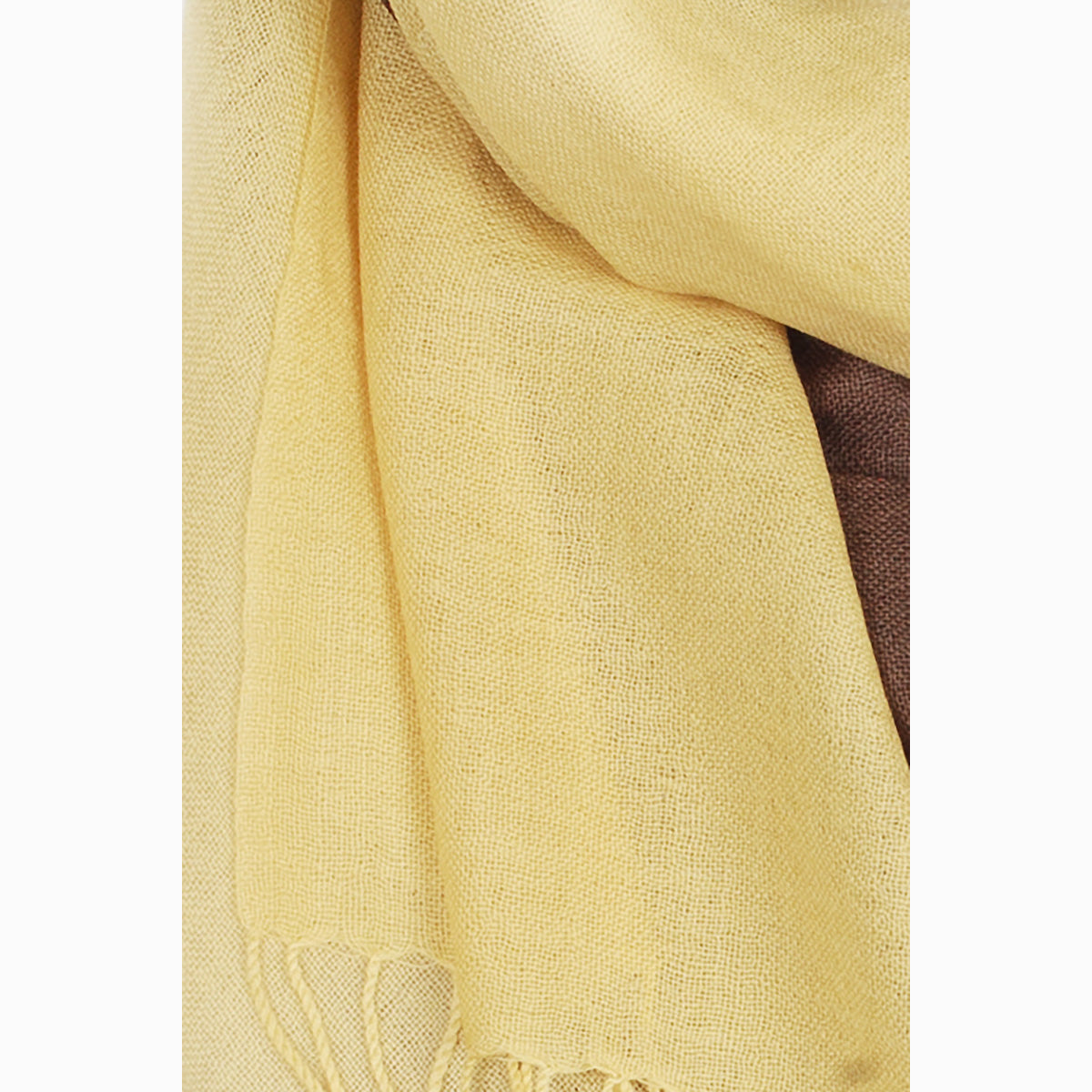 Ugg 100% Merino Wool Tie Dye Scarf Lemon and Brown-Scarves-PEROZ Accessories