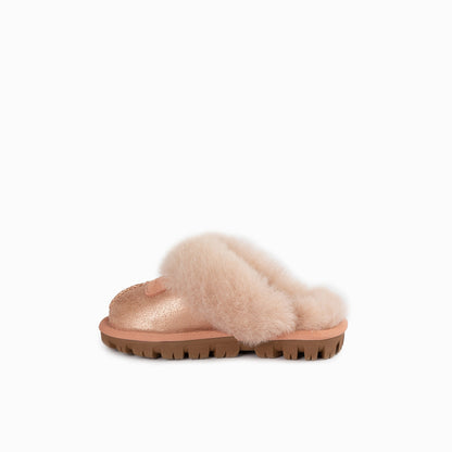Ugg Kids Coquette Metallic Slipper-Slippers-PEROZ Accessories