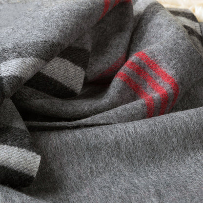 Ugg 100% Australian Merino Wool Reversible Wrap Grey-Wrap-PEROZ Accessories