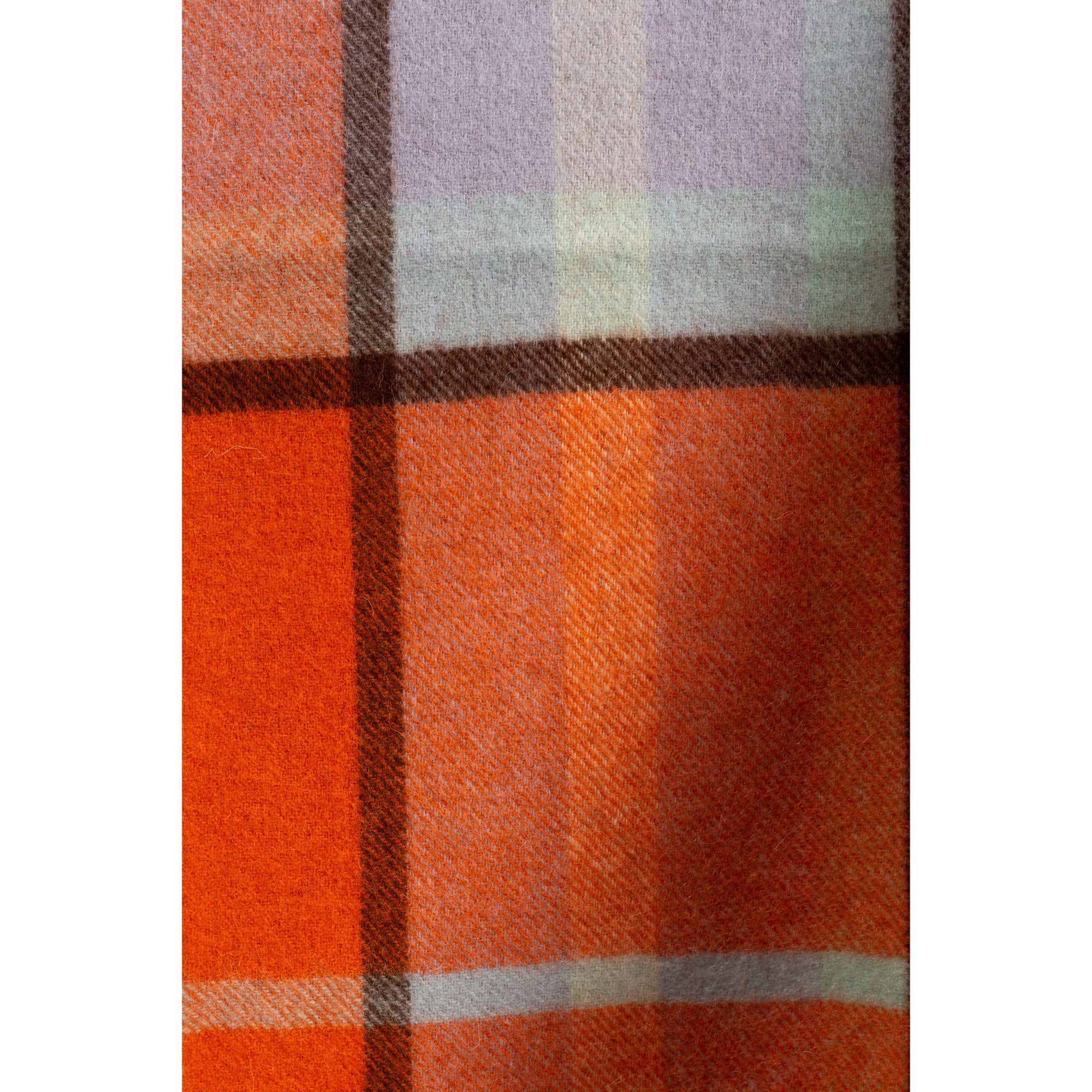 Ugg 100% Wool Scarf Maroon and Light Grey Check-Scarves-PEROZ Accessories
