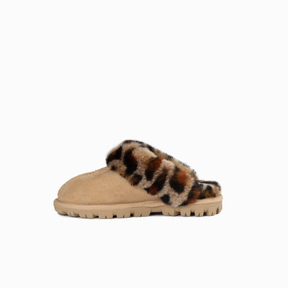 Ugg Kids Coquette Slipper (Leopard Print)(Water Resistant)-Slippers-PEROZ Accessories