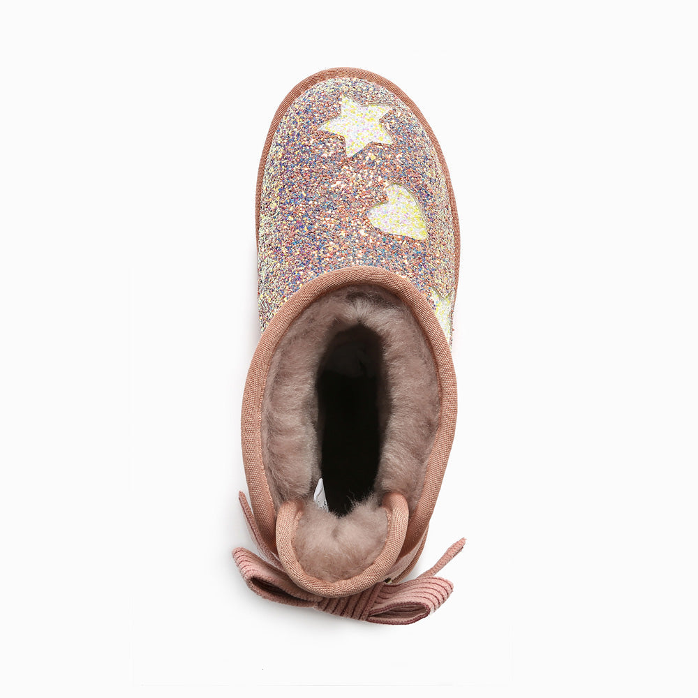 Ugg Valerie Bailey Bow Glitter Boots-Boots-PEROZ Accessories
