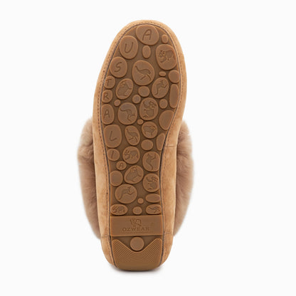 Ugg Fluff Tassel Moccasin (Inner Wedge)-Loafers &amp; Moccasins-PEROZ Accessories