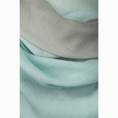 Ugg 100% Merino Wool Tie Dye Scarf Aqua and Grey-Scarves-PEROZ Accessories