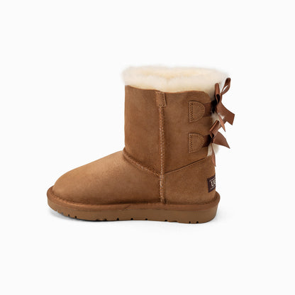 Ugg Kids 2 Ribbon Boots (Water Resistant)-Kid Boots-PEROZ Accessories