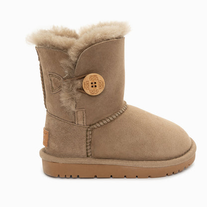 Ugg Kids Ugg Button Boots (Water Resistant)-Kid Boots-PEROZ Accessories