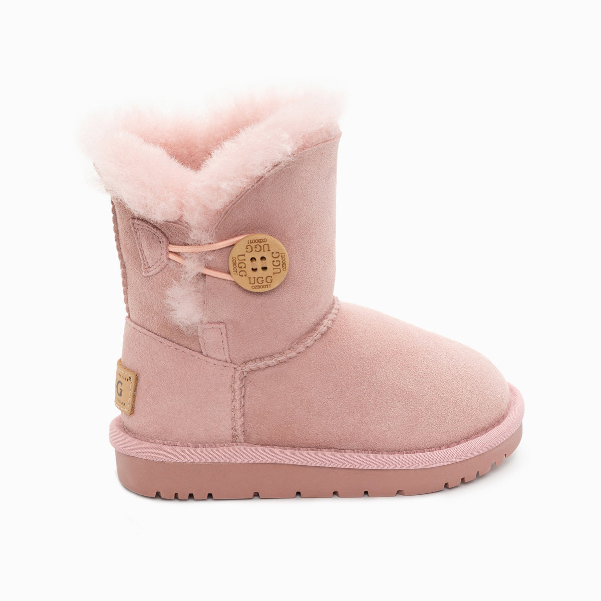 Ugg Kids Ugg Button Boots (Water Resistant)-Kid Boots-PEROZ Accessories