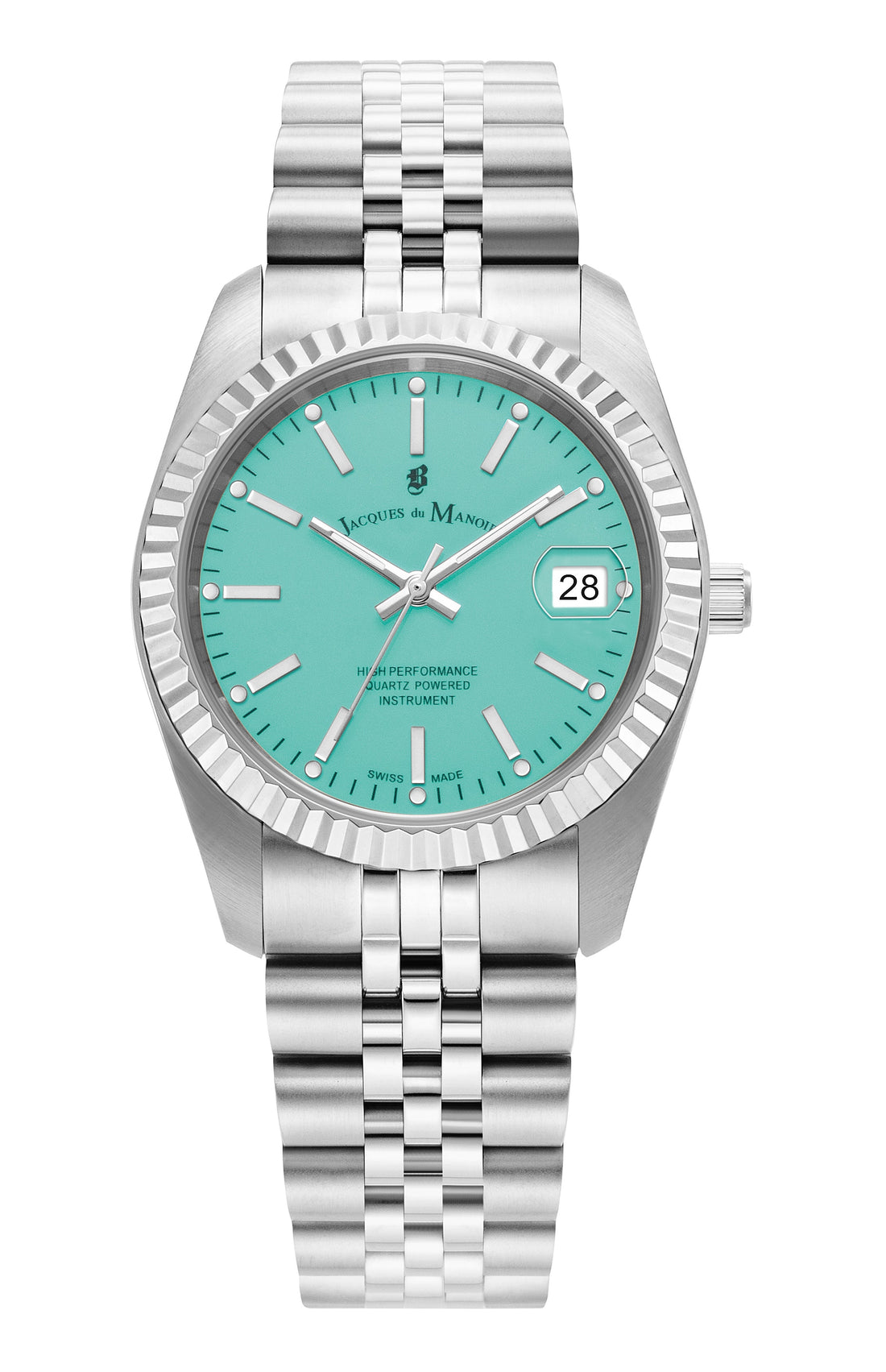 Jacques Du Manoir Swiss Inspiration 36mm Stainless Steel Strap Watch-PEROZ Accessories