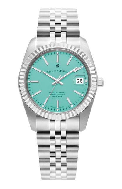 Jacques Du Manoir Swiss Inspiration 36mm Stainless Steel Strap Watch-PEROZ Accessories