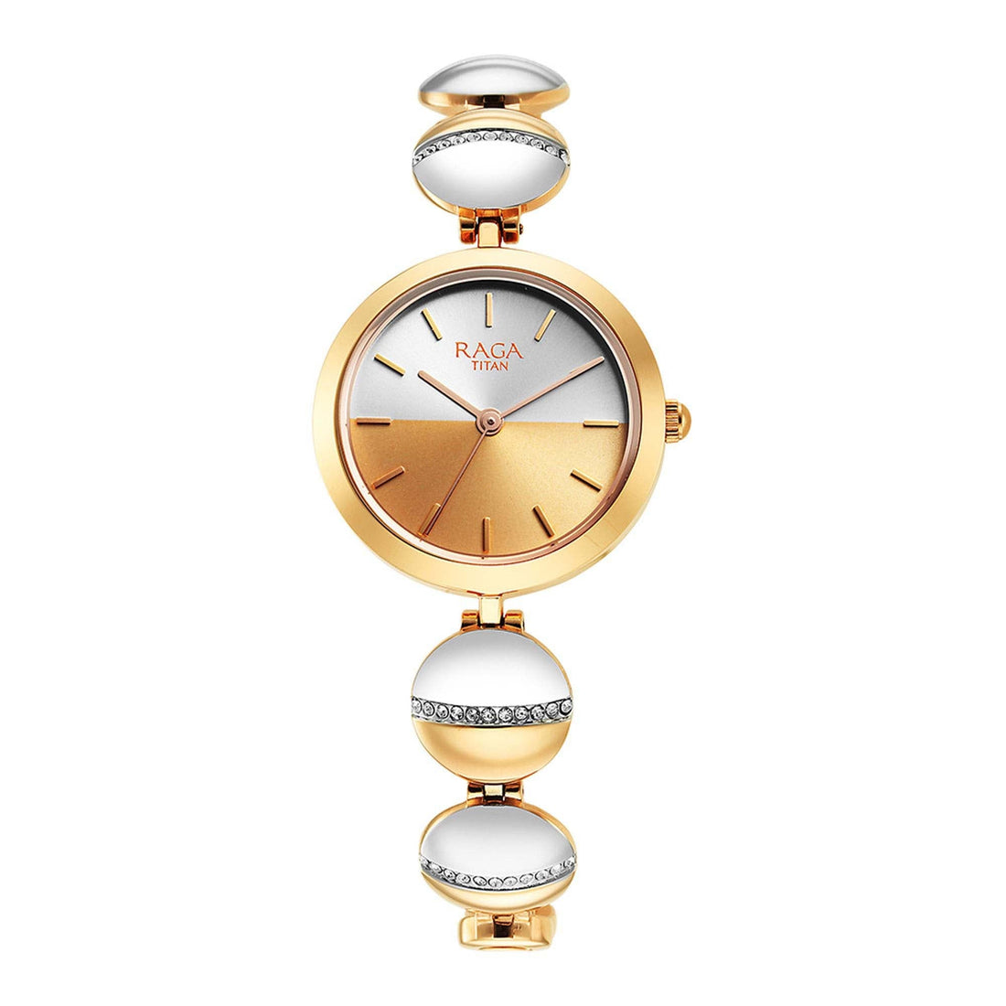 Titan Raga Delight Silver Dial Analogue Metal Strap Watch for Women-PEROZ Accessories