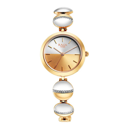 Titan Raga Delight Silver Dial Analogue Metal Strap Watch for Women-PEROZ Accessories