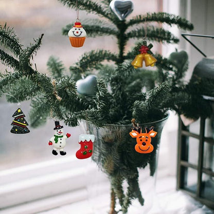 60pcs Mini Christmas Ornaments for Mini Tree Decorations Small Christmas Ornaments Resin Miniatures for Craft Christmas Decor-Occasions > Christmas > Christmas Decorations-PEROZ Accessories