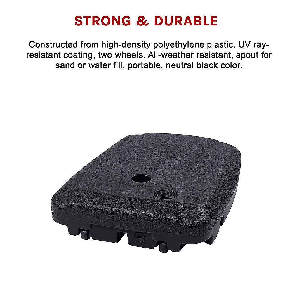 60x80cm Outdoor Umbrella Stand Base Sand/ Water Pod Round Portable Grip-Home &amp; Garden > Shading > Umbrellas &amp; Sunshades-PEROZ Accessories