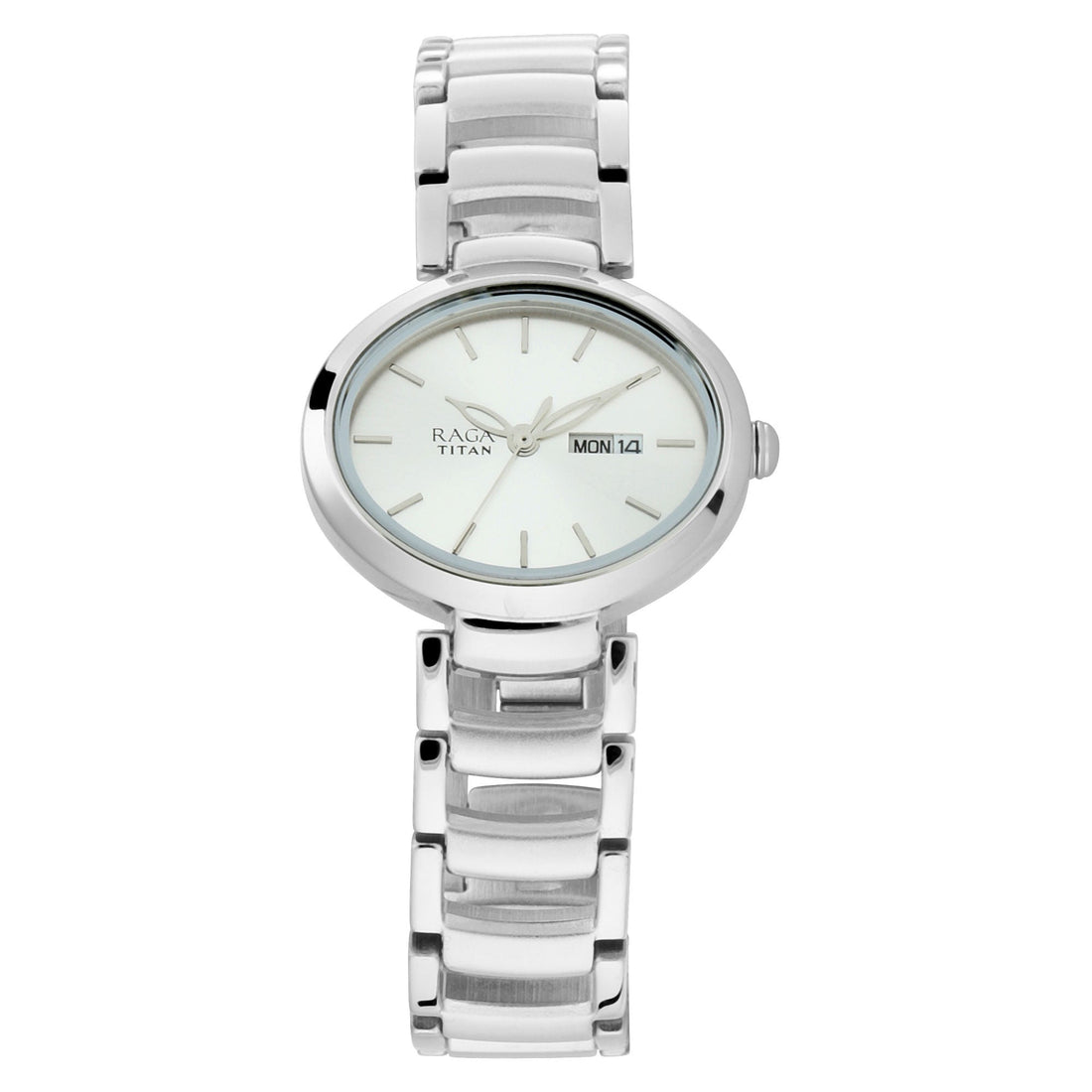 Titan Raga Viva Silver Metal Analogue Strap Watch for Women-PEROZ Accessories