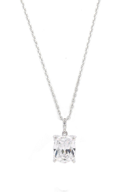 SYDNEY SOIRÉE ELAINE CUSHION CUT PENDANT SILVER-PEROZ Accessories