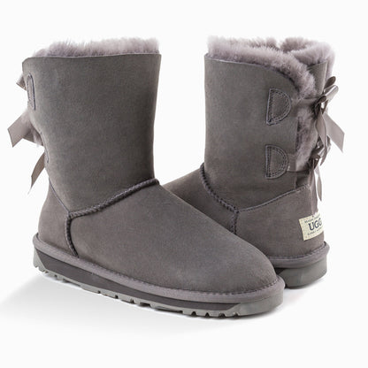 Ugg Classic Bailey Bow Boots (Water Resistant)-Boots-PEROZ Accessories