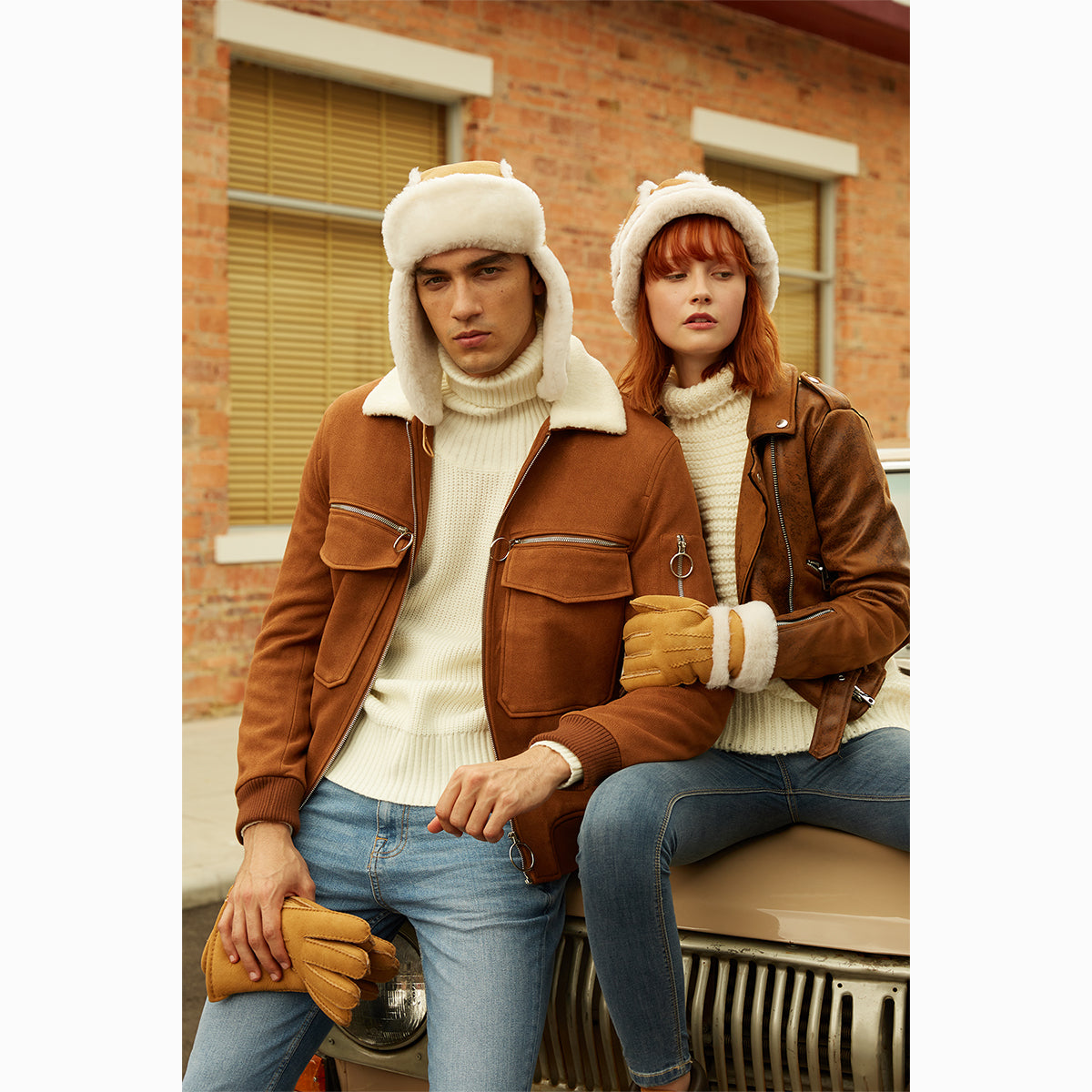 Ugg Button Aviator Hat-Hats-PEROZ Accessories