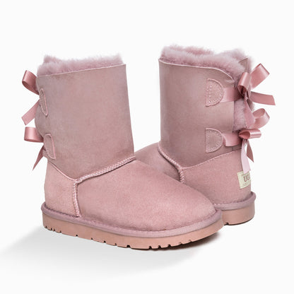 Ugg Kids 2 Ribbon Boots (Water Resistant)-Kid Boots-PEROZ Accessories