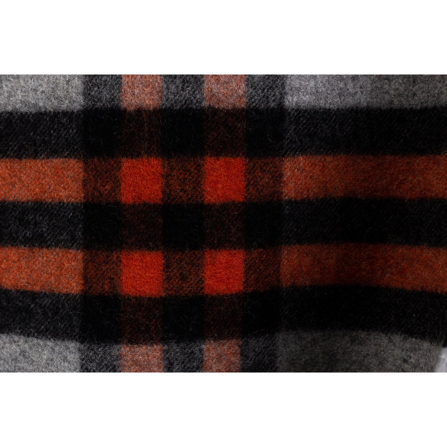 Ugg 100% Wool Scarf Dark Grey and Coffee Check-Scarves-PEROZ Accessories