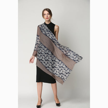 Ugg 100% Australian Merino Wool Scarf Ming Blue-Scarves-PEROZ Accessories