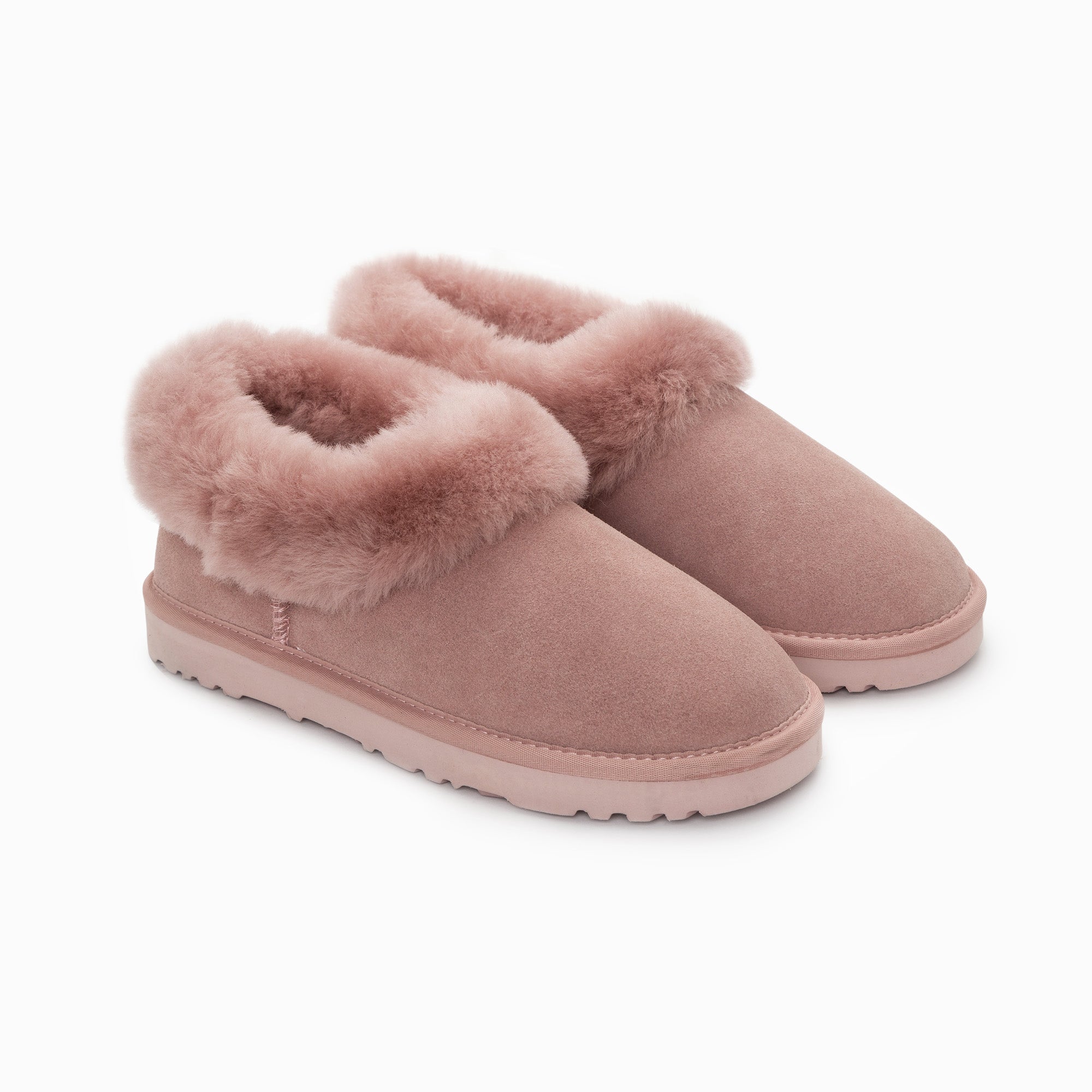 Ugg Slippers Avery Unisex Premium Sheepskin Slippers Suede-Slippers-PEROZ Accessories