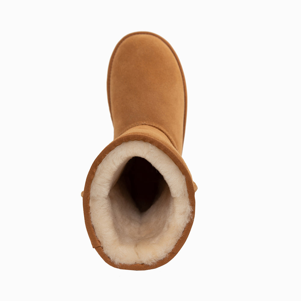 Ugg Boots Genuine Australian Sheepskin Unisex Long Classic Suede-Boots-PEROZ Accessories