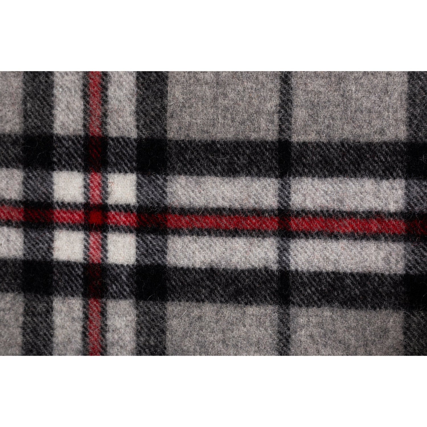 Ugg 100% Wool Scarf Ash Grey and Black Check-Scarves-PEROZ Accessories