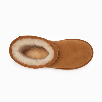 Ugg Boots Genuine Australian Sheepskin Unisex Short Classic Suede-Boots-PEROZ Accessories