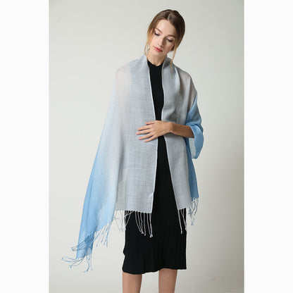 Ugg 100% Merino Wool Tie Dye Scarf Dawn and Blue-Scarves-PEROZ Accessories