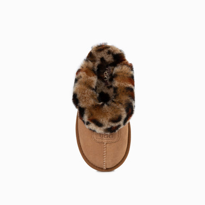 Ugg Kids Coquette Slipper (Leopard Print)(Water Resistant)-Slippers-PEROZ Accessories