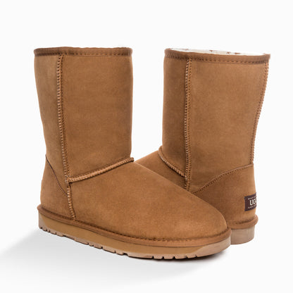 Ugg Mens Classic Short Boots-Boots-PEROZ Accessories