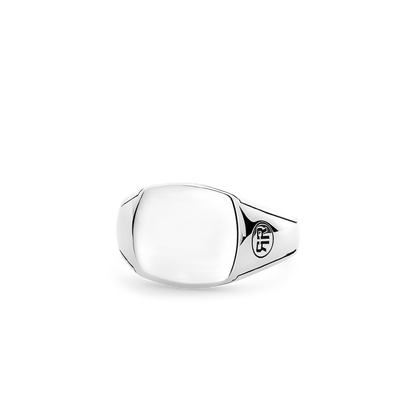 Rebel and Rose Ring Square Silver Shine-PEROZ Accessories