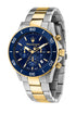 Maserati Competizione 43mm Blue Dial Two Tone Stainless Steel Strap Watch-PEROZ Accessories