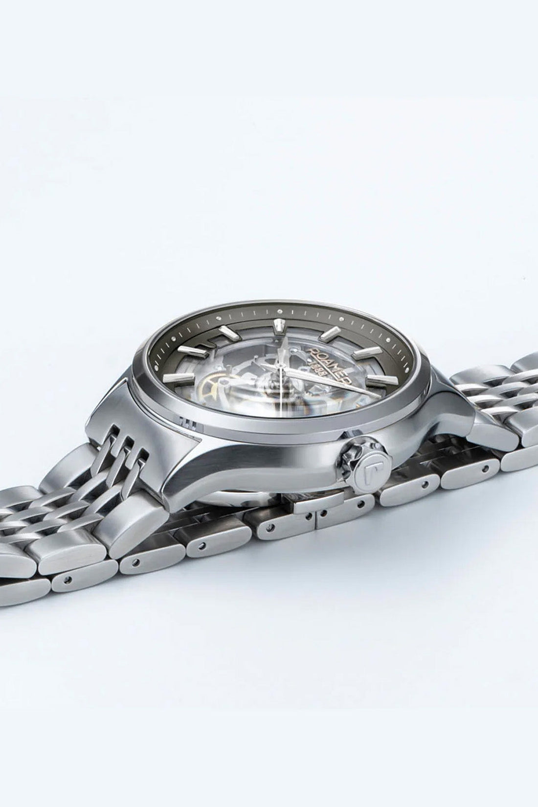 Roamer Competence Skeleton III 43mm Stainless Steel Strap Watch-PEROZ Accessories