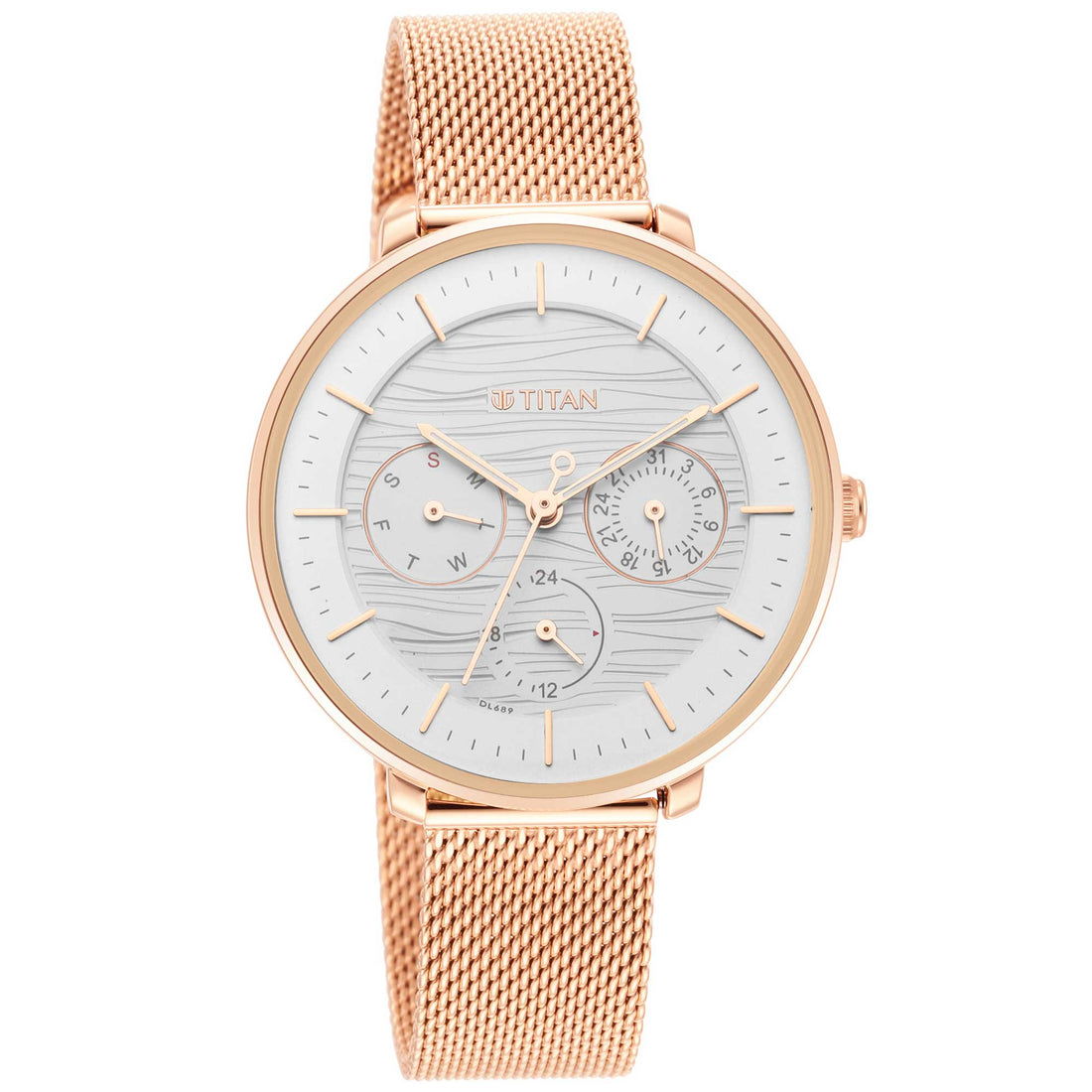 Titan Workwear Silver Dial Women Watch With Stainless Steel Strap-PEROZ Accessories