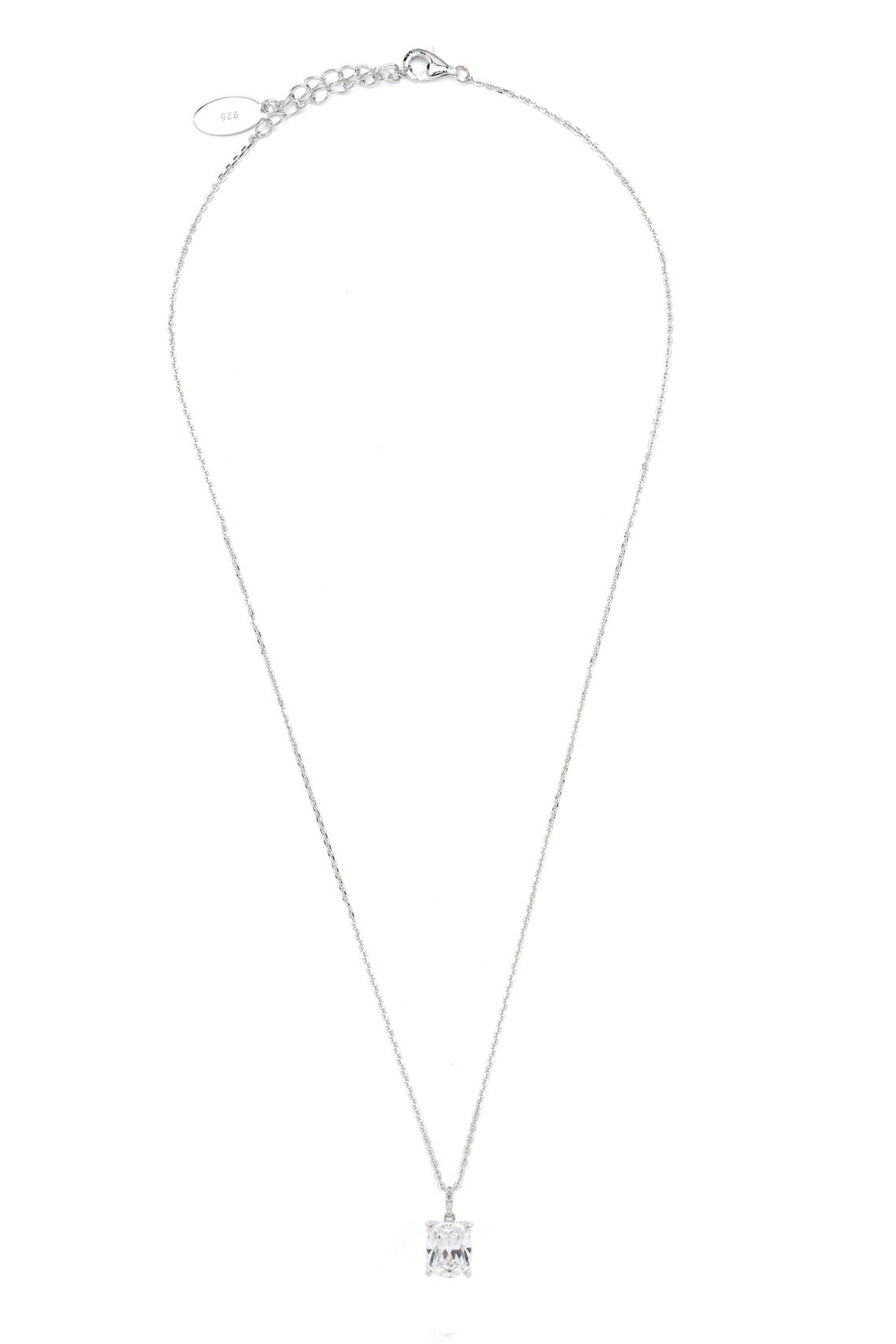 SYDNEY SOIRÉE ELAINE CUSHION CUT PENDANT SILVER-PEROZ Accessories