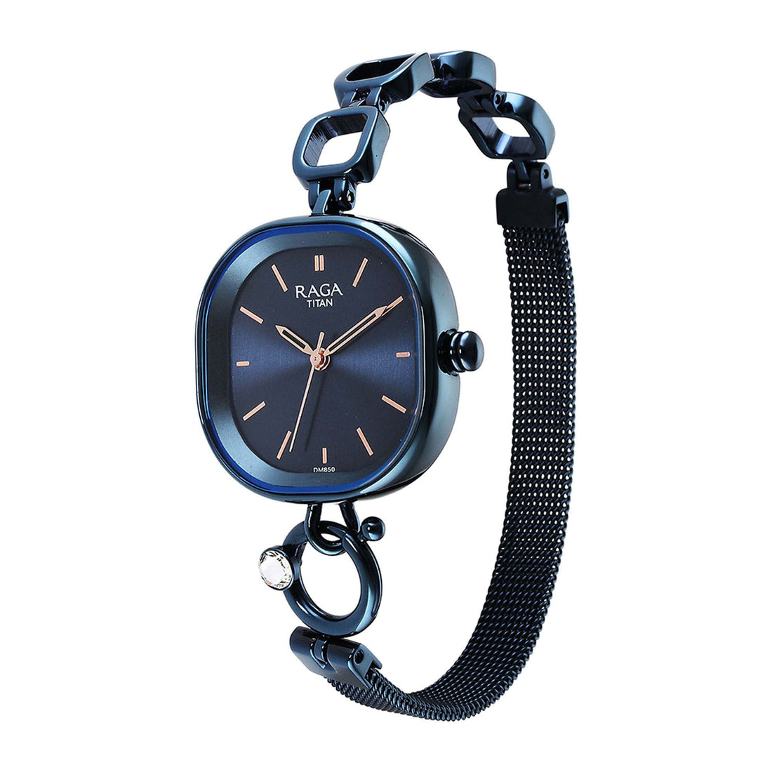 Titan Raga Delight Blue Dial Analogue Metal Strap Watch for Women-PEROZ Accessories