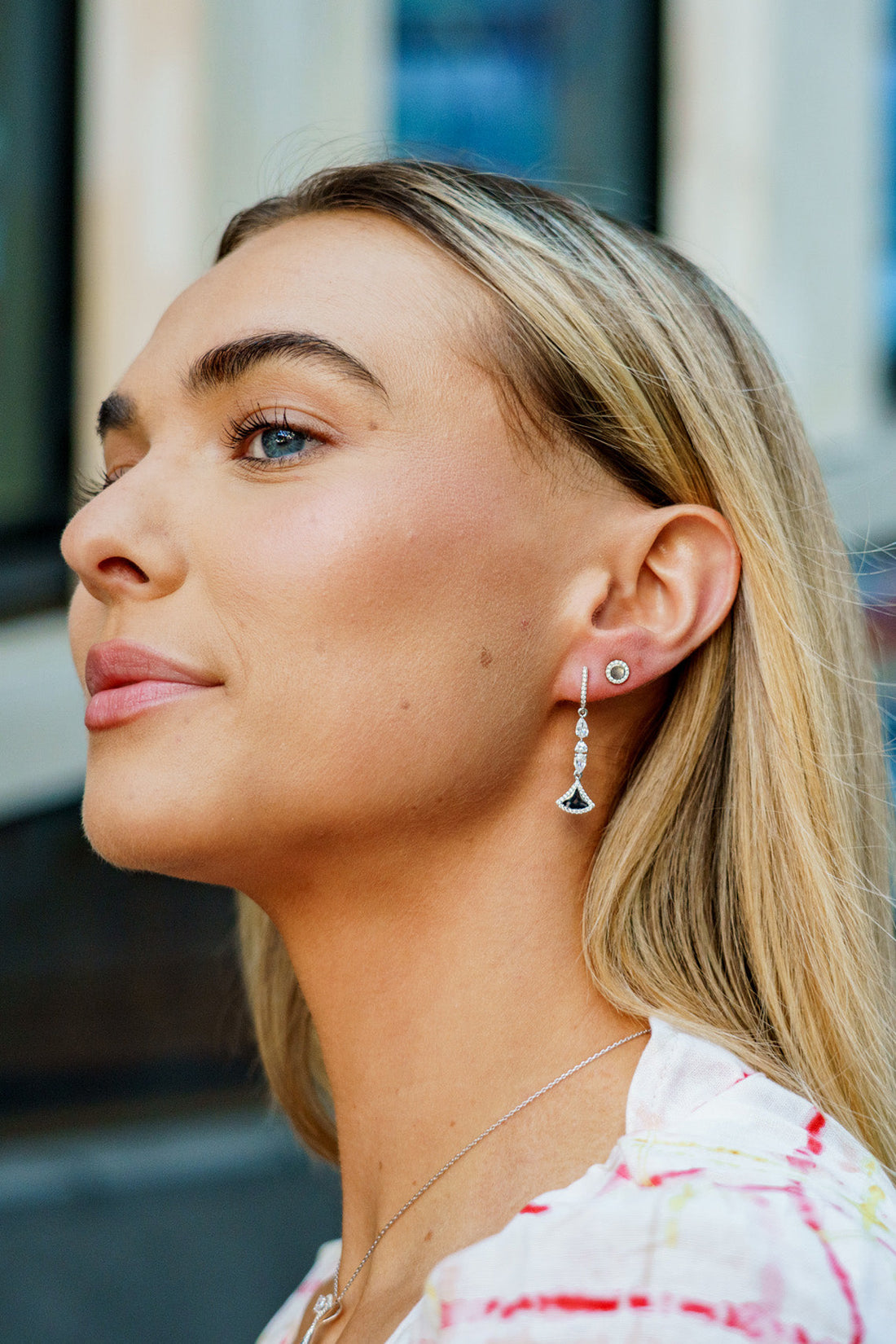 CHIC NOEL HIGH SHINE STUD EARRINGS SILVER-PEROZ Accessories